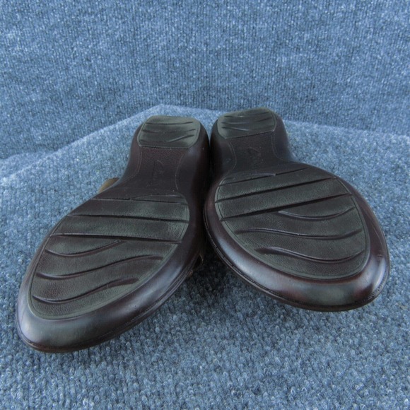 Clarks Bendables Women Slide Sandal Shoes Brown Leather Size‎ 9 Medium - Picture 8 of 8